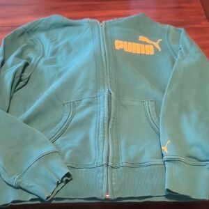 Puma Green Zip-Up Jacket